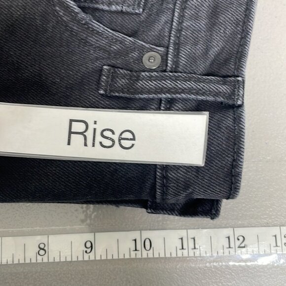 Banana Republic NWT Jeans High Rise Straight Faded Black Denim Size 30 - Picture 11 of 12